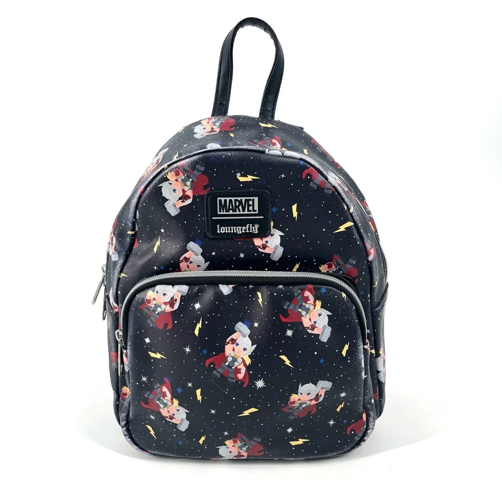 Loungefly Marvel Thor Chibi Galaxy Love and Thunder Mini Backpack